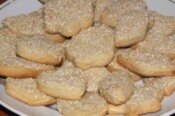 Песочное печенье с кунжутом